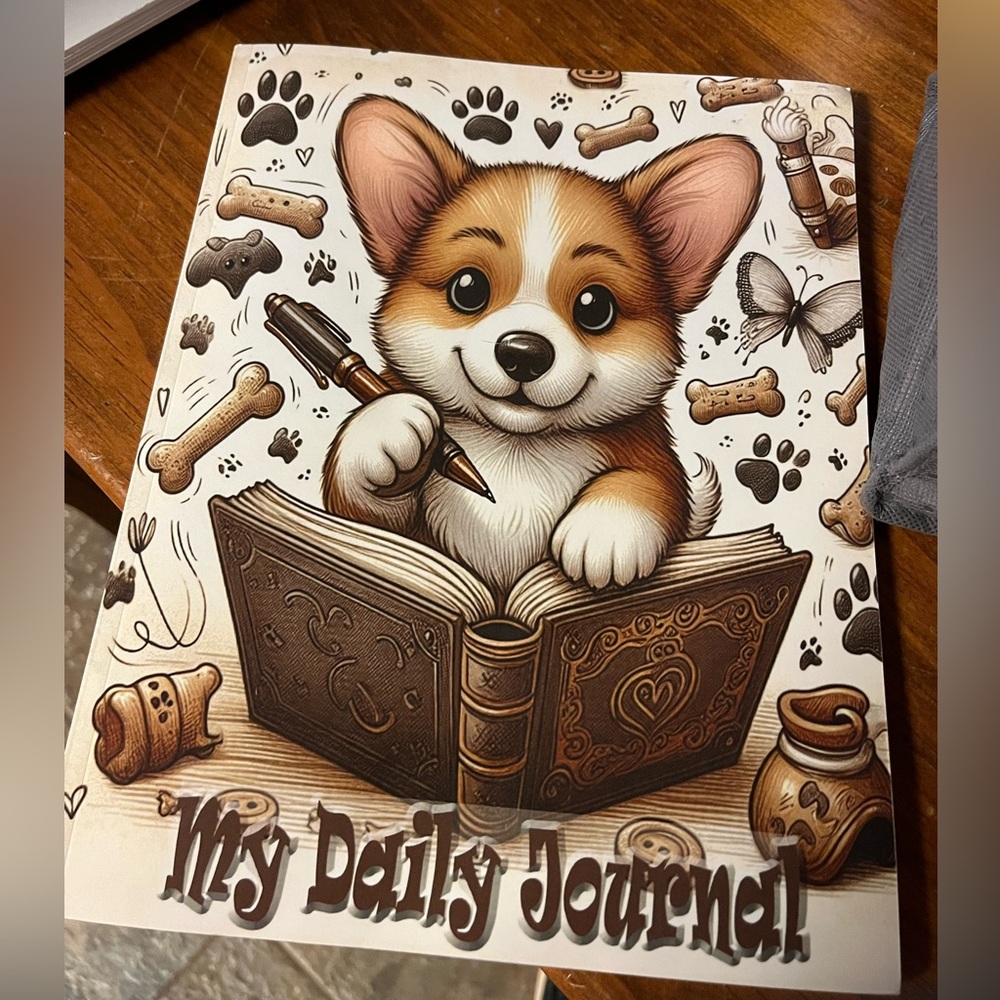 Corgi Themed paperback Journal